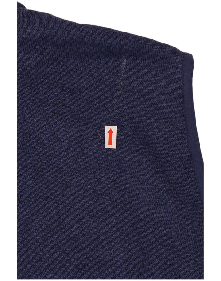 Vineyard Vines Chaqueta de chándal sin mangas para hombre XL Azul moteado Preppy