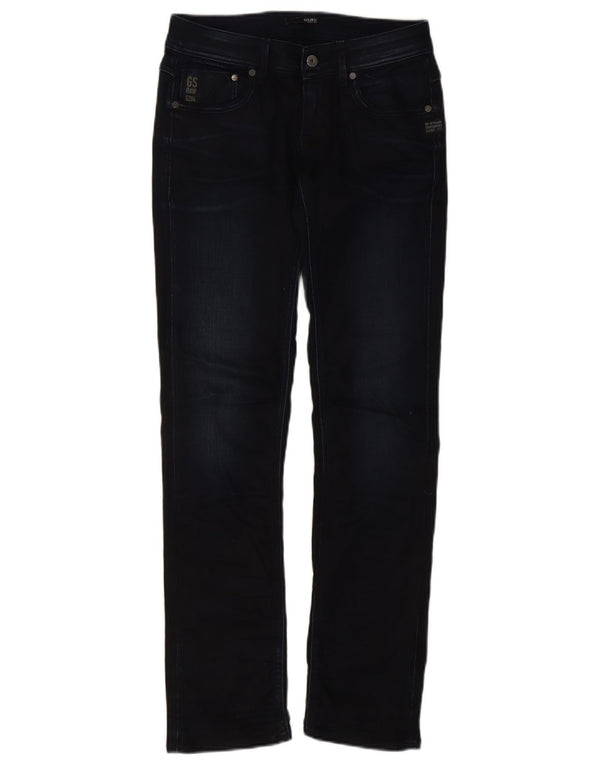 Vaqueros Rectos G-Star Mujer W30 L32 Azul Marino Algodón
