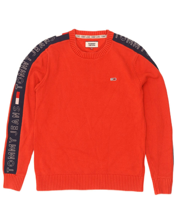 Tommy Hilfiger Jersey con cuello redondo y gráfico para hombre XS Algodón rojo