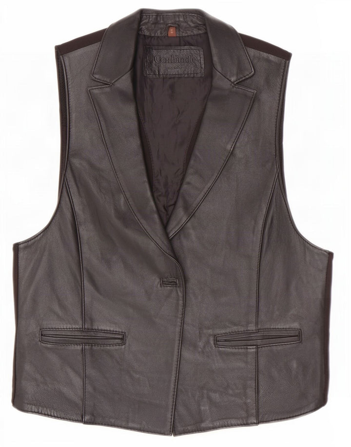 Chaleco Mujer Conbipel IT 44 Medium Cuero Negro