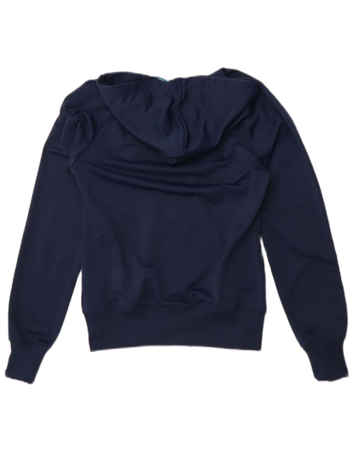 Nike Sudadera con capucha y cremallera para mujer UK 10 Small Azul marino Poliéster