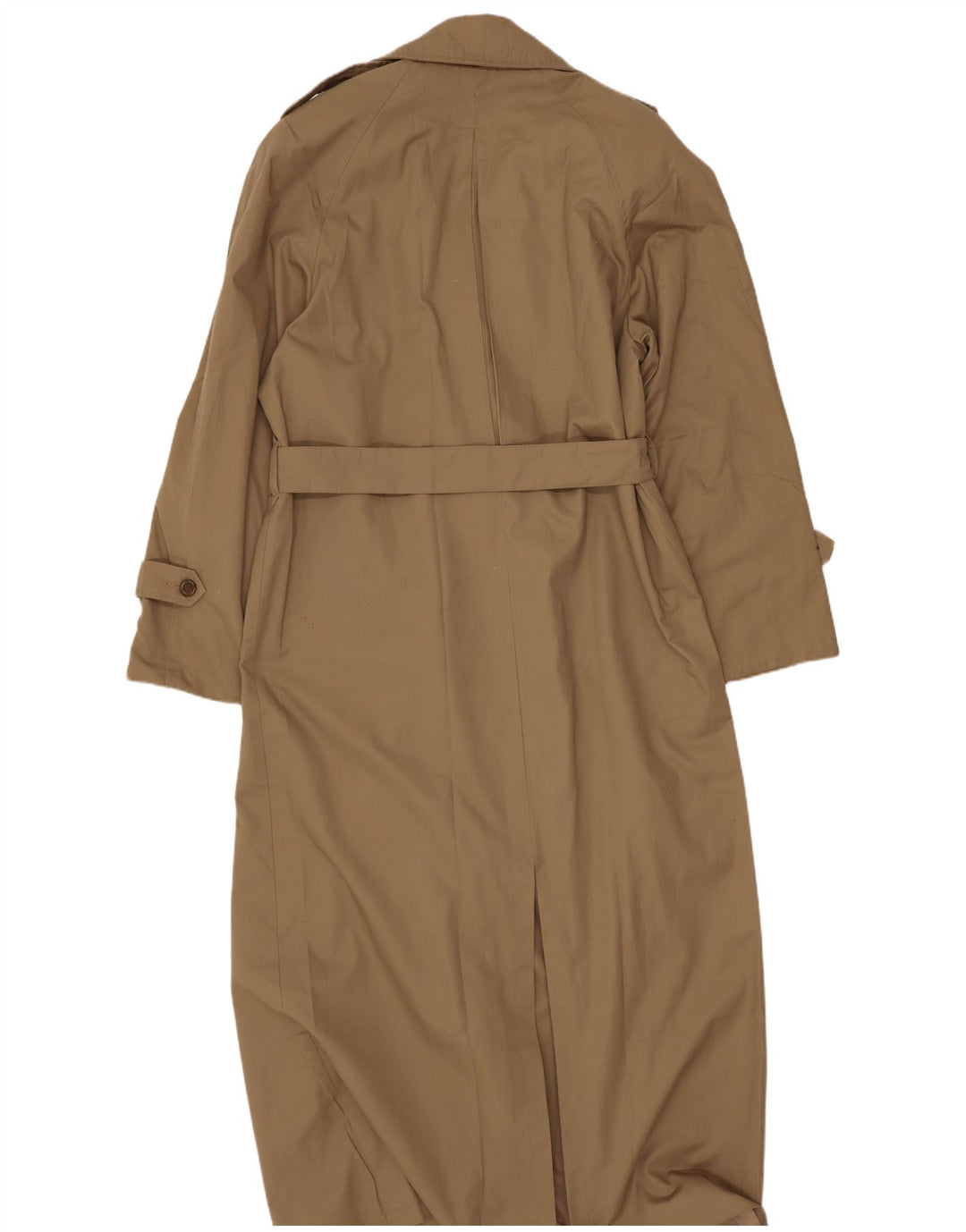 Gabardina vintage de gran tamaño para mujer IT 40 Poliéster beige pequeño
