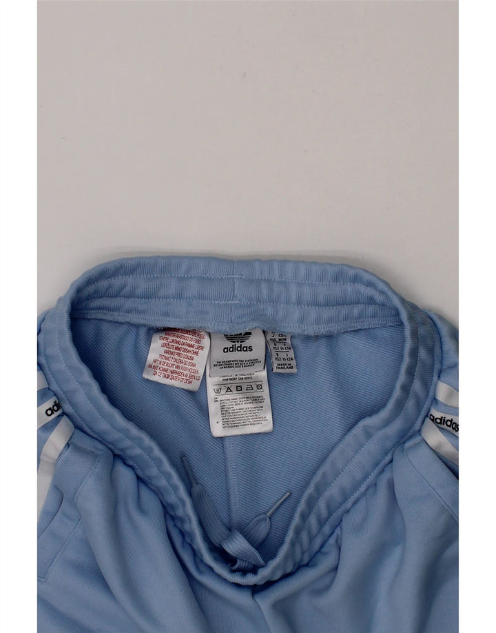 ADIDAS Boys Graphic Sport Shorts 11-12 Years  Blue Polyester Vintage Adidas and Second-Hand Adidas from Messina Hembry 