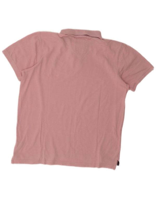 Crew Clothing Mens Polo Shirt Large Pink Cotton