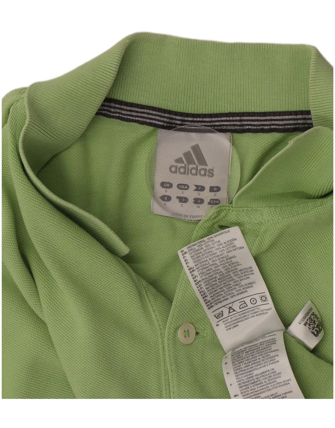 Polo Adidas Hombre Pequeño Algodón Verde