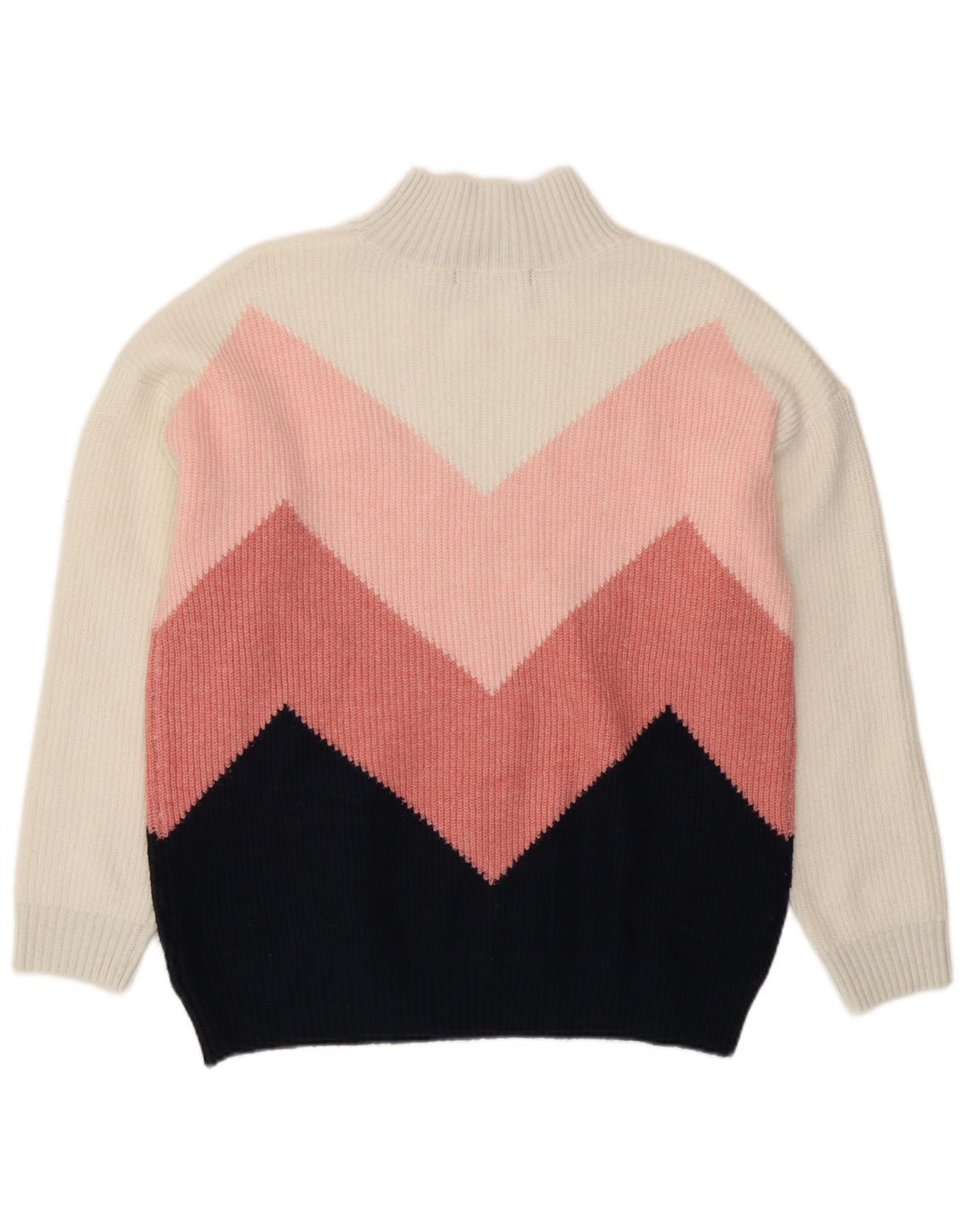 Marks & Spencer Jersey con cuello alto para mujer, talla 40, talla M, multicolor