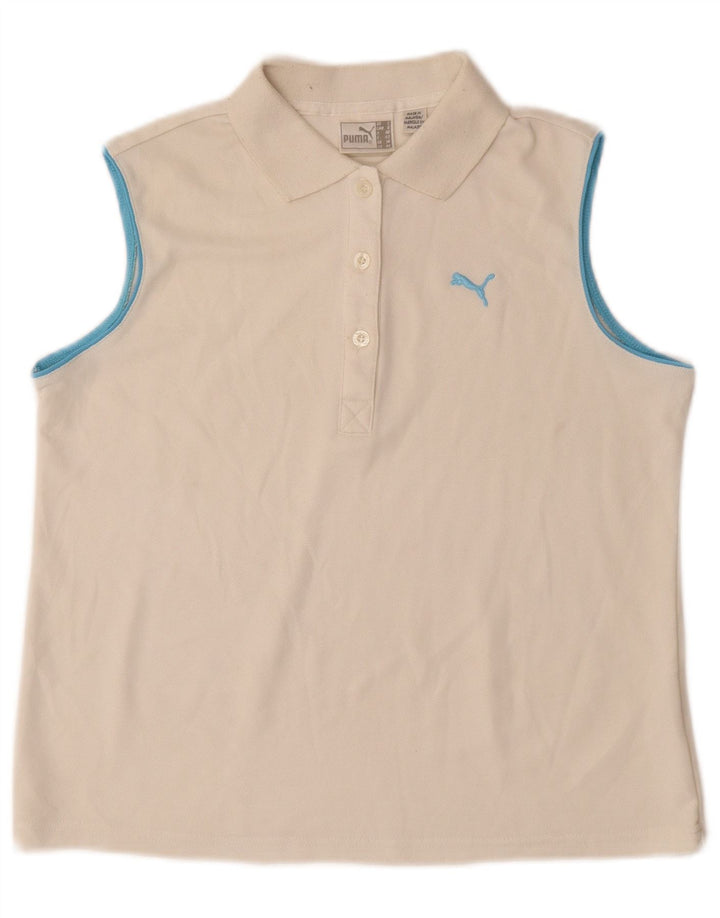 PUMA Polo sin mangas para mujer UK 14 Medium Off White