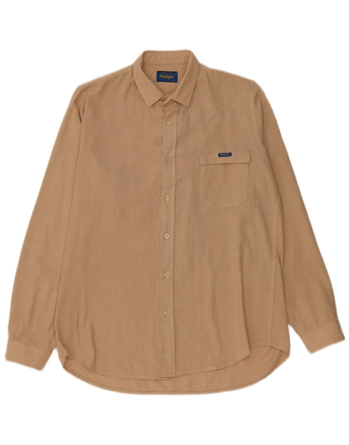 Camisa Wrangler Hombre Beige Medio
