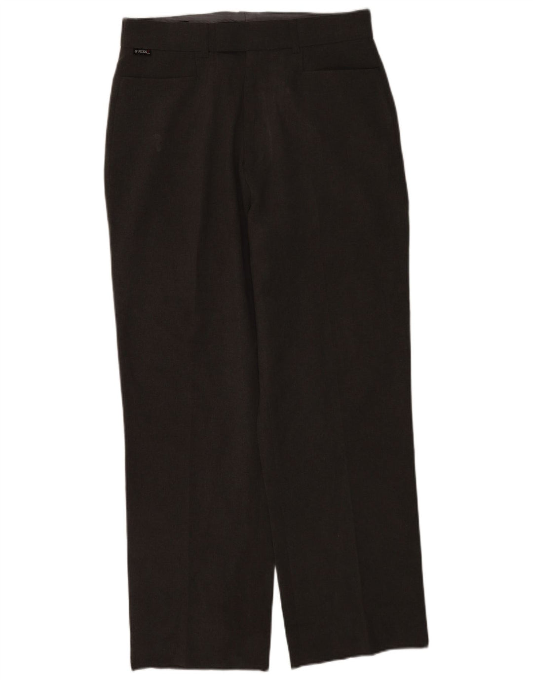 Guess Pantalón de traje recto para hombre W32 L30 Poliéster gris