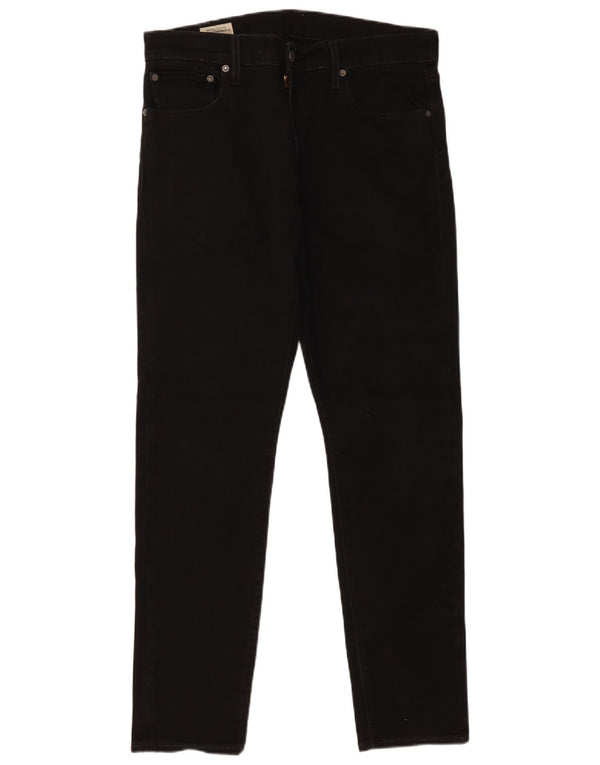 Levi's Mens 512 Slim Tapered Jeans W32 L30 Black Cotton