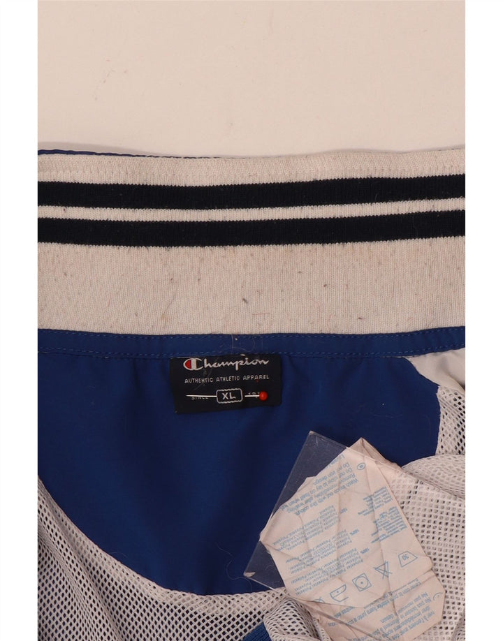 Champion Chaqueta de chándal para hombre XL Azul Colorblock Poliéster