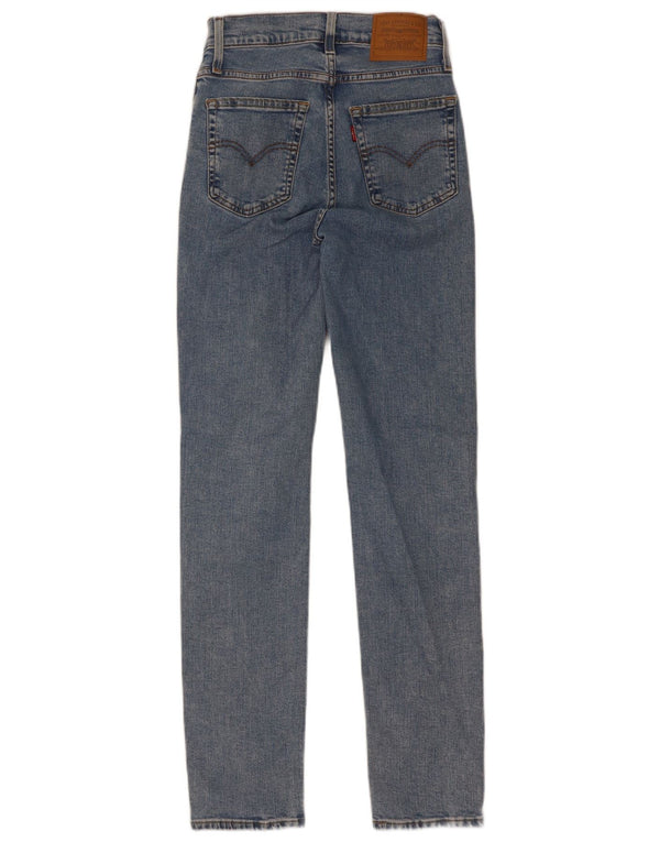 Levi's Mujer 724 Vaqueros Rectos De Tiro Alto W25 L30 Algodón Azul