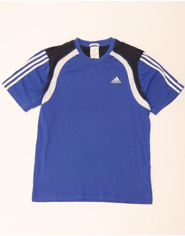 Adidas Mens Clima 365 Camiseta Top UK 42/44 Grande Azul Colorblock Algodón