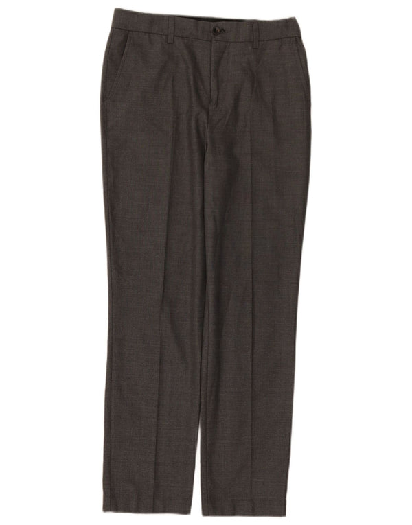Marks & Spencer Pantalones de traje rectos para niños 11-12 años W28 L26 Gris