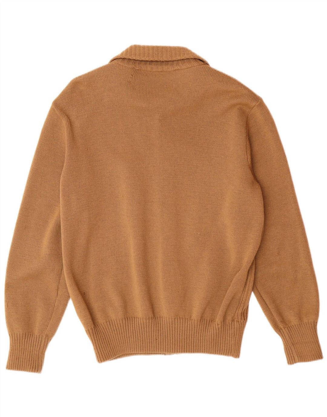 VINTAGE Suéter cárdigan para hombre IT 54 XL Lana marrón