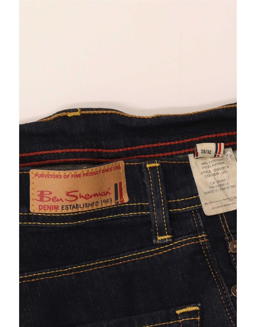Ben Sherman Jeans Bootcut para Mujer W28 L32 Algodón Azul Marino