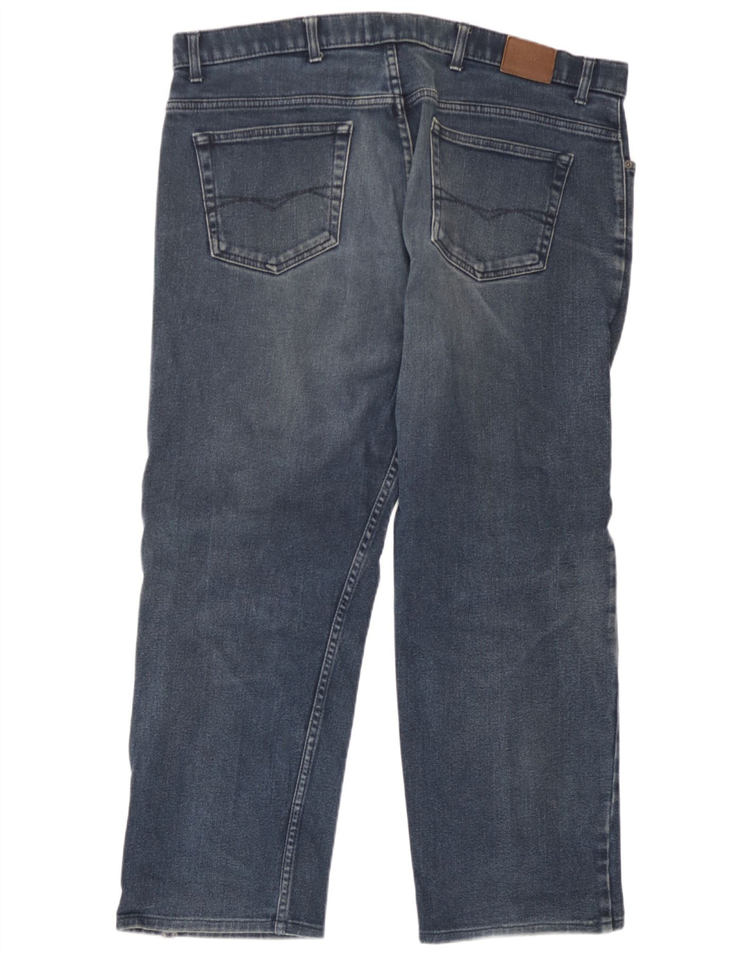 Marks & Spencer Vaqueros rectos regulares para hombre W40 L26 Algodón azul