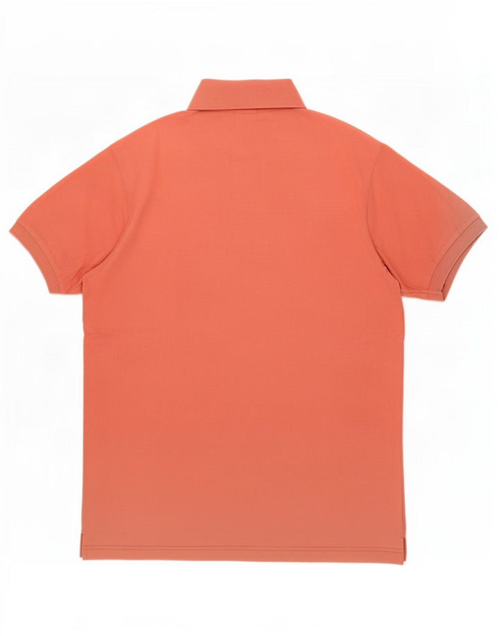 Sergio Tacchini Polo Hombre Grande Naranja Algodón