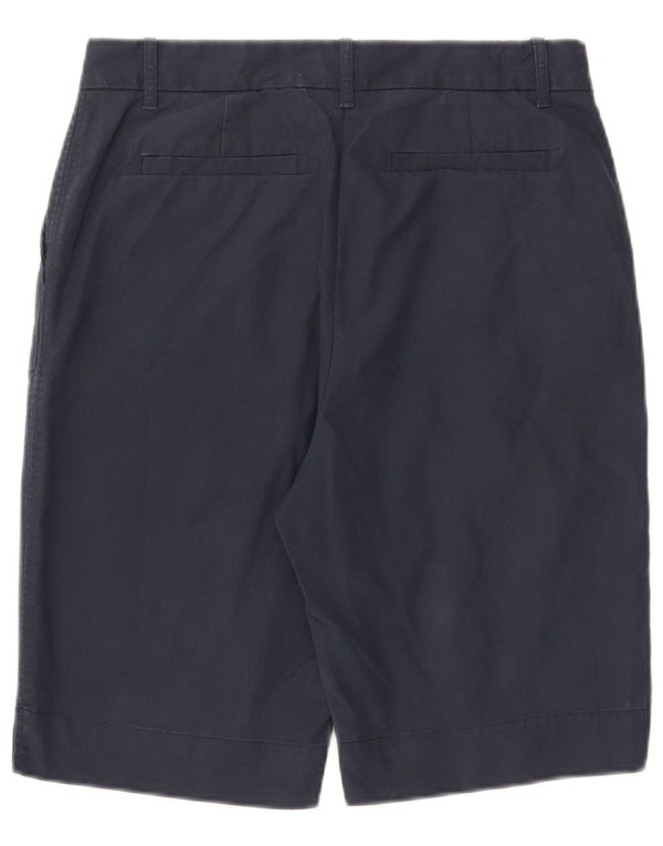 Marks & Spencer Pantalones cortos chinos para mujer UK 12 Medium W32 Azul marino Algodón