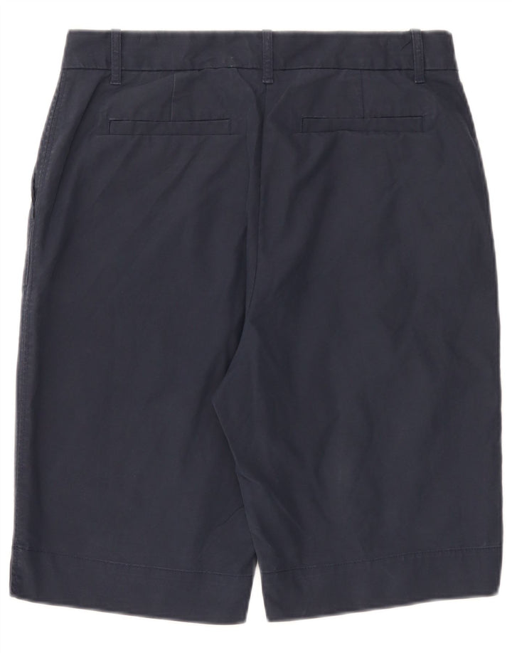 Marks & Spencer Pantalones cortos chinos para mujer UK 12 Medium W32 Azul marino Algodón