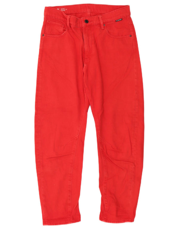 Vaqueros recortados con arco 3D para hombre G-Star W25 L25 Algodón rojo