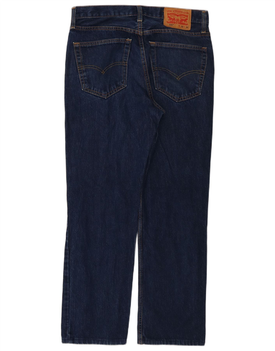 Levi's Vaqueros rectos 516 para hombre W32 L30 Algodón azul marino