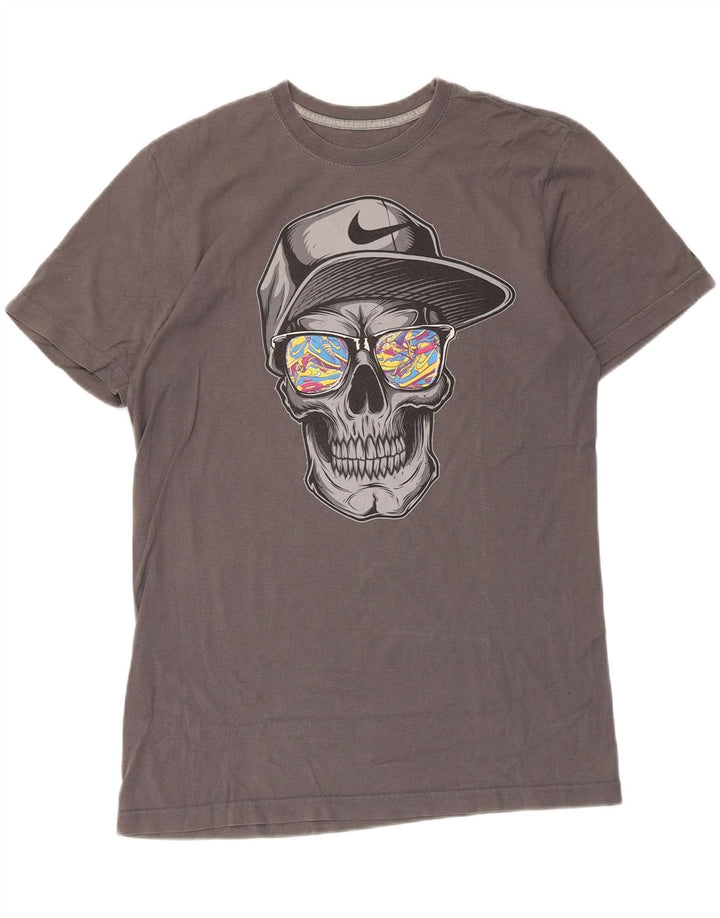 Camiseta Nike De Corte Regular Con Gráfico Para Hombre Gris Medio