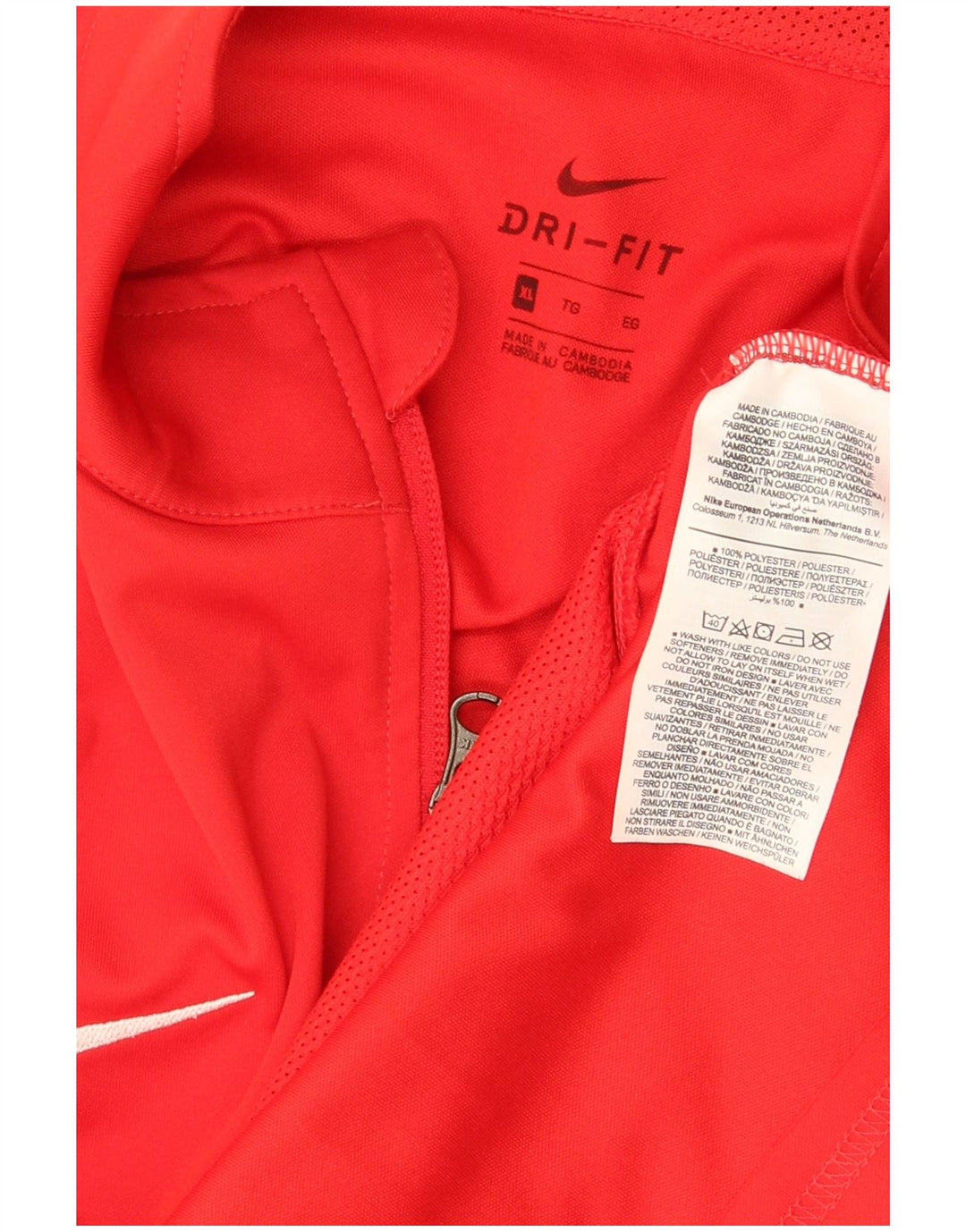 Nike Dri Fit Graphic Chándal Top Chaqueta para Hombre XL Poliéster Rojo