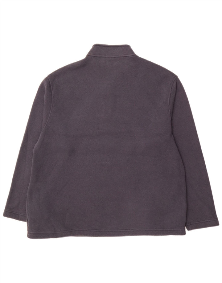 MARKS & SPENCER Mens Blue Harbour Zip Neck Sweatshirt Jumper XL Navy Blue