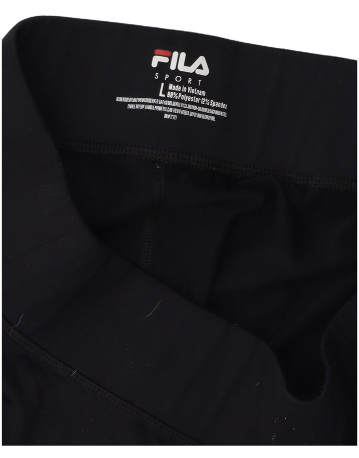 FILA Pantalones cortos deportivos para mujer UK 40 Grande Poliéster azul marino