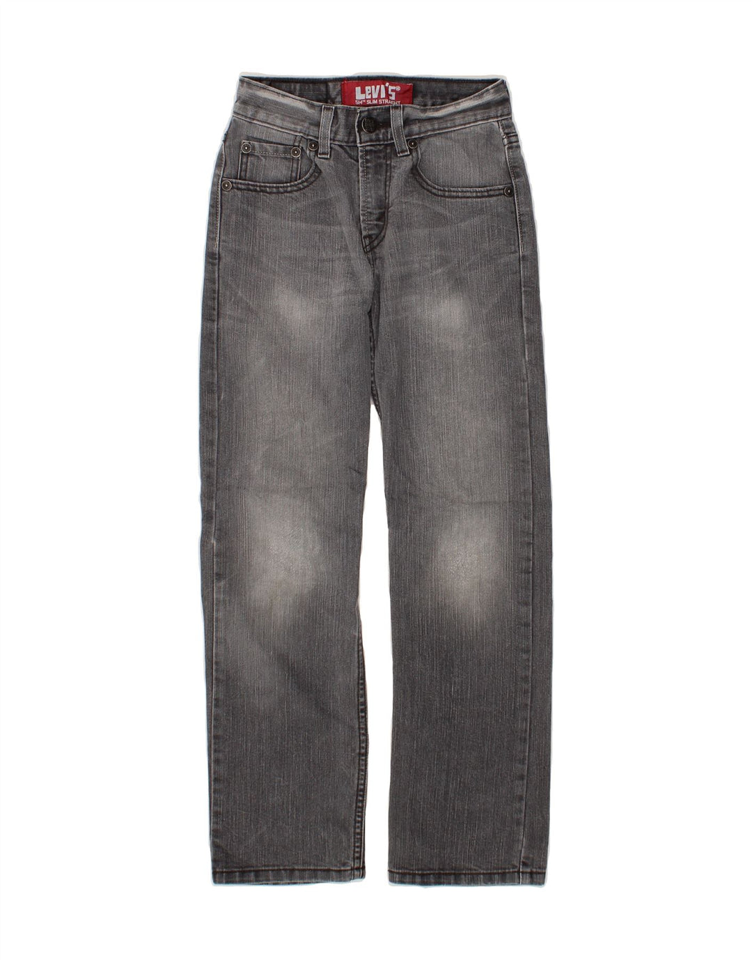 LEVI'S Boys 514 Slim Straight Jeans 9-10 Years W23 L25 Grey Vintage Levi's and Second-Hand Levi's from Messina Hembry 