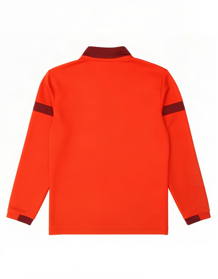 Puma - Chándal con cremallera y cuello para niños, color rojo, 11-12 años