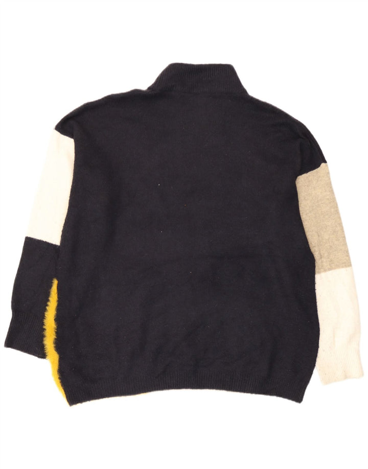 Marks & Spencer Jersey con cuello alto para hombre, talla grande, color azul marino