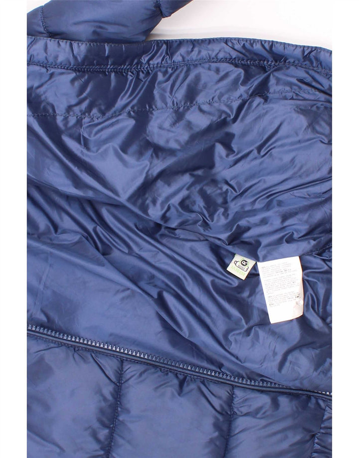 Chaqueta acolchada con capucha vintage para niños 5-6 años Poliéster azul marino