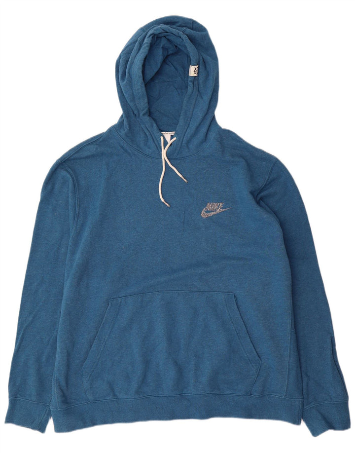 Nike - Sudadera con capucha para hombre, talla 2XL, algodón azul