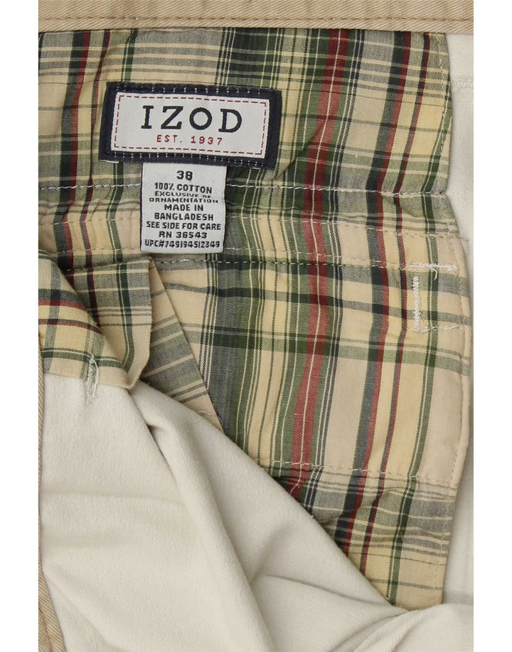 Izod Shorts Cargo Hombre W38 XL Algodón Blanco