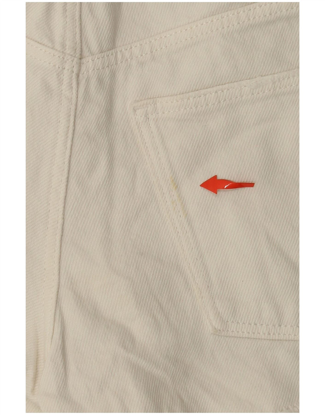 ZARA Shorts Vaqueros Desgastados para Niña 13-14 Años W26 Blanco Roto