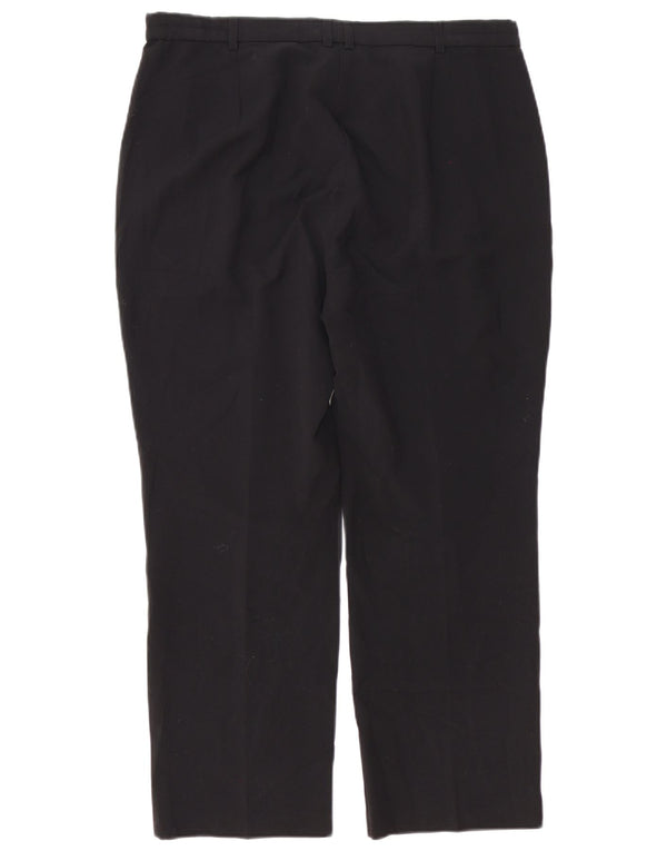 Marks & Spencer Pantalones de traje cónicos para mujer UK 40 Large W36 L27 Negro