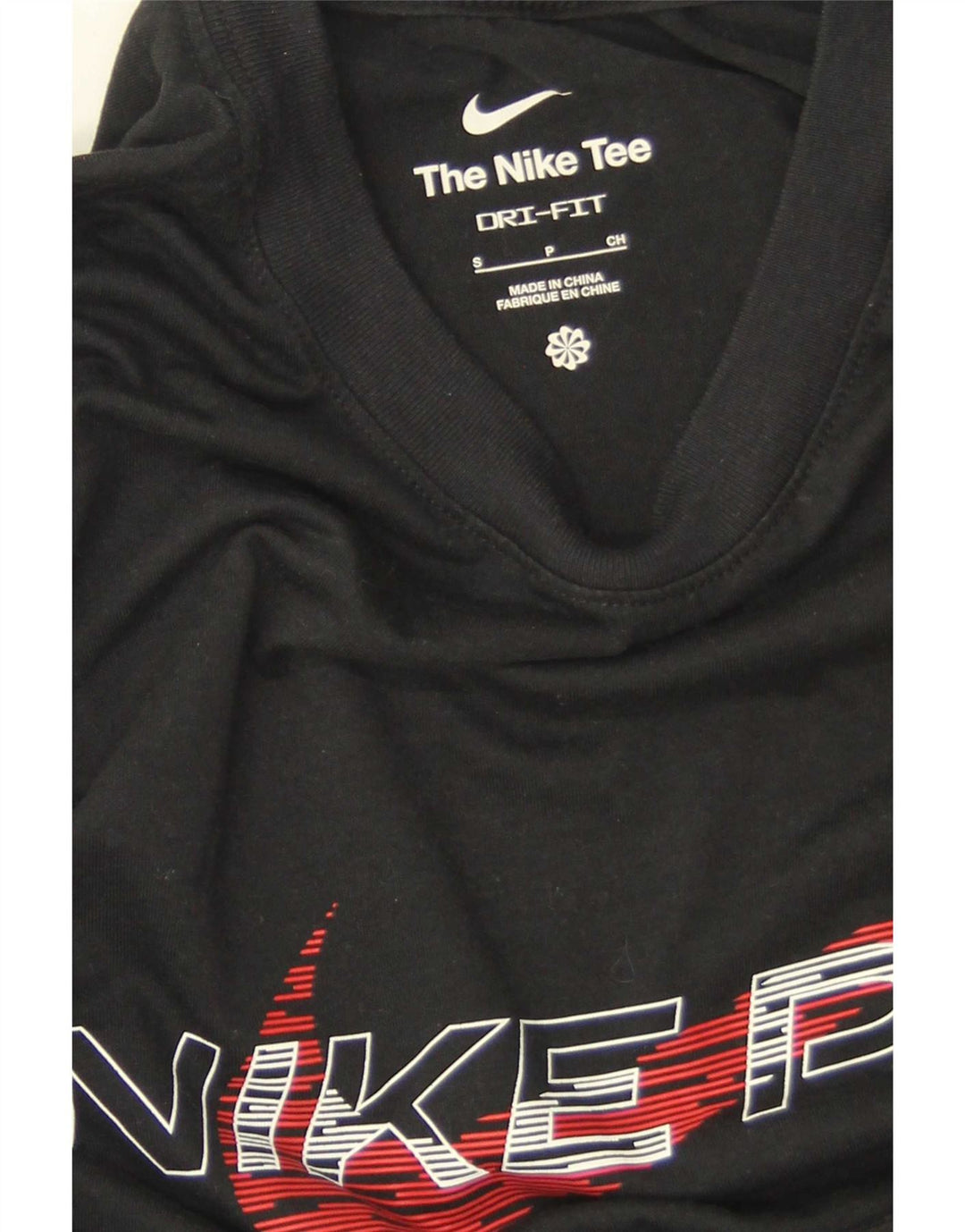 Nike Dri Fit Graphic Camiseta para hombre, talla pequeña, color negro