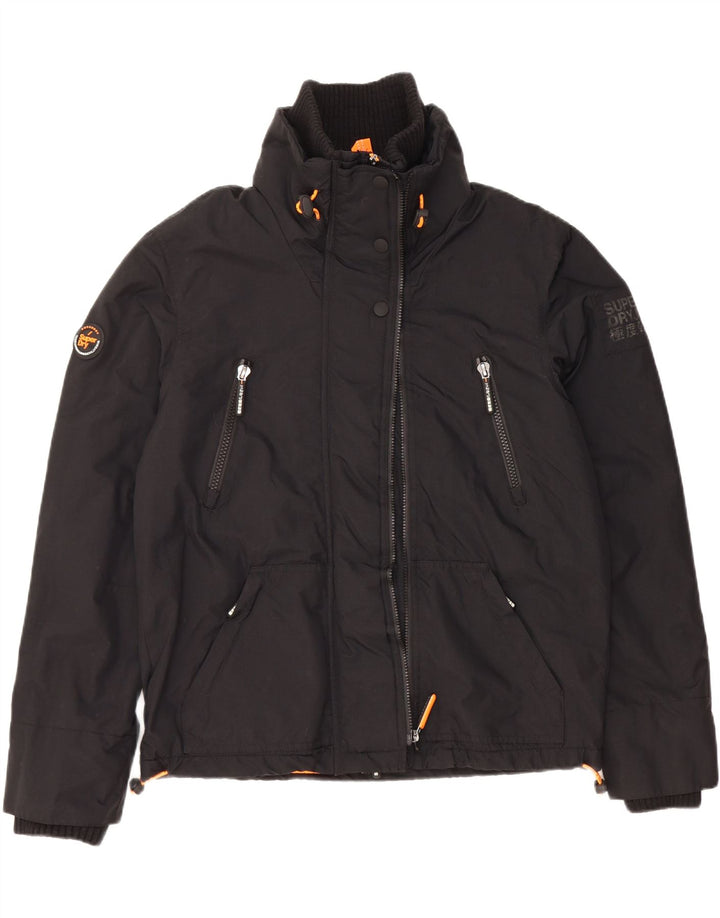 SUPERDRY Chaqueta cortavientos para hombre UK 40 Large Black Nylon
