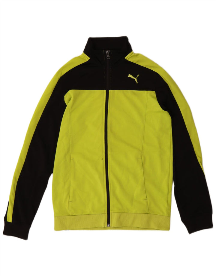 Puma Chaqueta de chándal para niño 13-14 años Amarillo Colorblock Poliéster