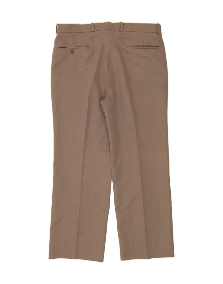 FARAH Mens Straight Chino Trousers W34 L27 Grey Polyester Vintage Farah and Second-Hand Farah from Messina Hembry 