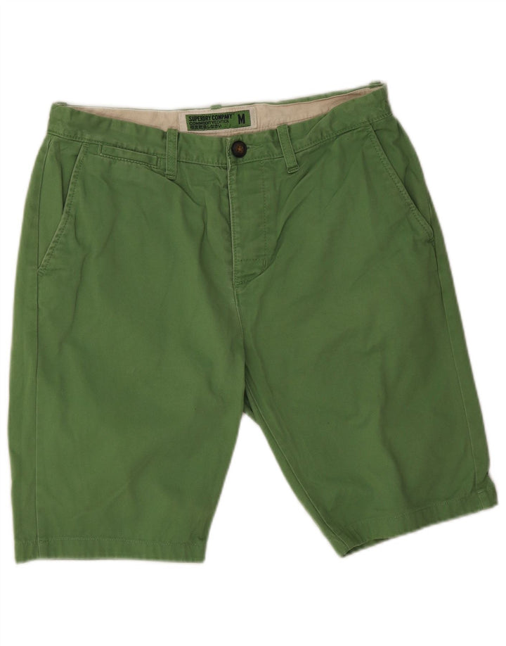 Superdry Pantalones cortos chinos medianos W30 de algodón verde para hombre