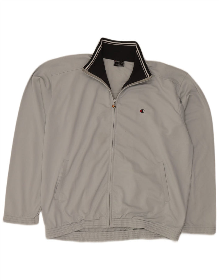 CHAMPION Chaqueta de chándal para hombre XL Poliéster gris