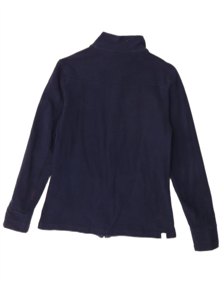 ADIDAS Chaqueta de chándal para mujer UK 12 Mediana Azul marino Algodón