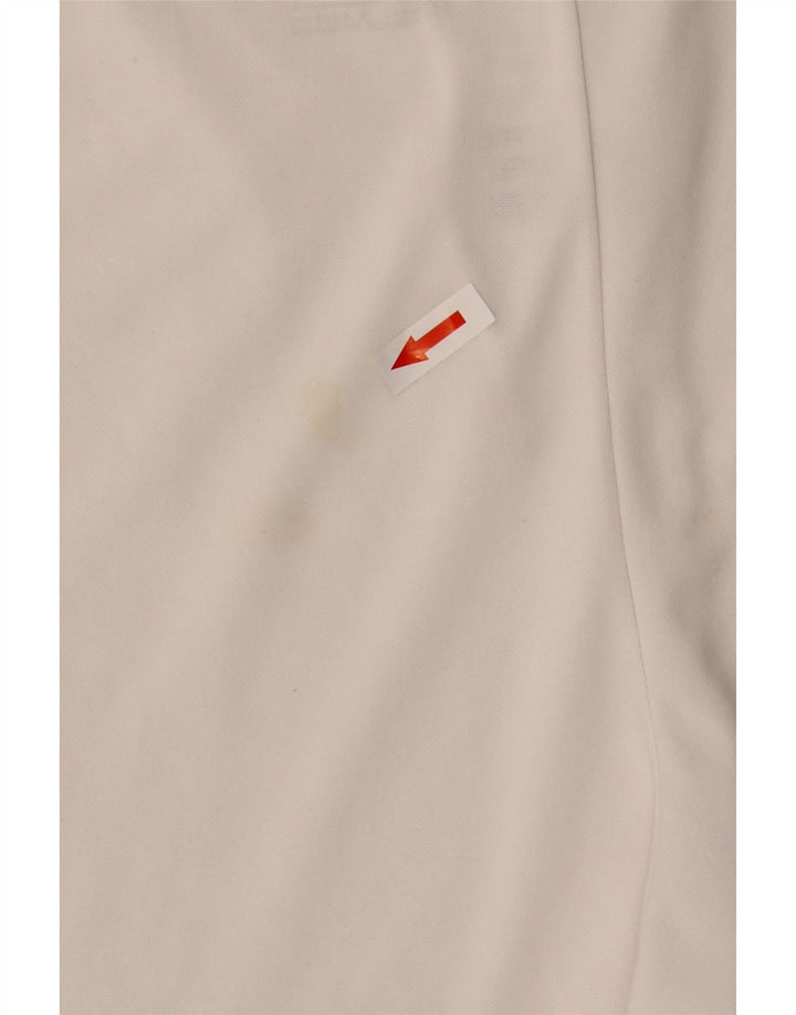Nike - Pantalones cortos deportivos Dri Fit para hombre, poliéster blanco grande