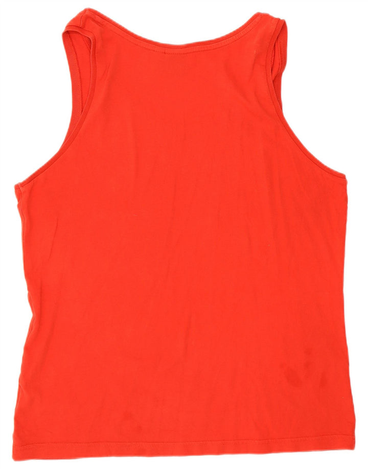 Adidas Mens Graphic Vest Top Grande Algodón Rojo