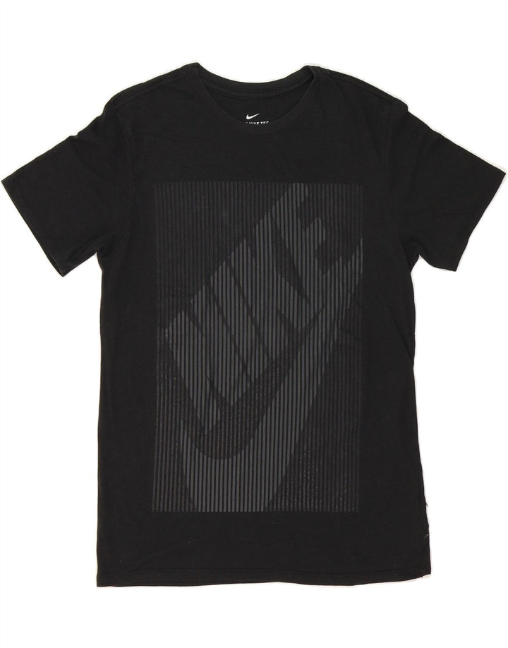 NIKE Womens Athletic Cut Graphic T-Shirt Top UK 14 Medium Black Polyester Vintage Nike and Second-Hand Nike from Messina Hembry 