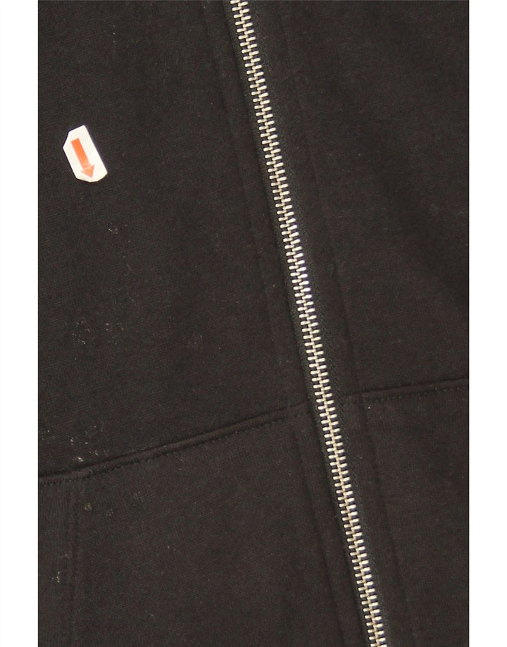 Levi's Sudadera con capucha y cremallera para hombre, talla mediana, negra