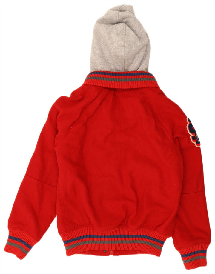 Superdry Chaqueta Universitaria Con Capucha Y Estampado Para Mujer, Talla Grande, Color Rojo